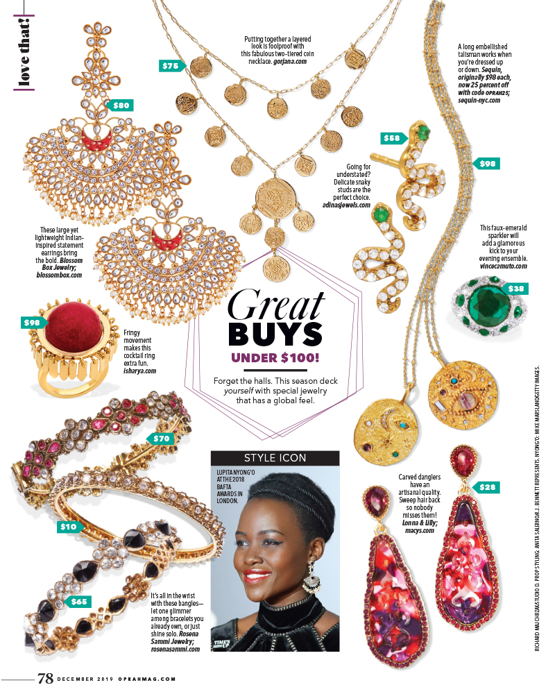 TJG Product featured in Spread from The Oprah Magazine
